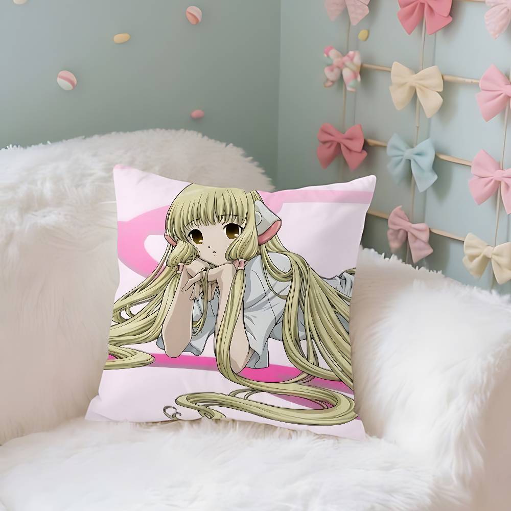Милые аниме C-Chobits Кавайные наволочки для декоративных подушек Чехол для подушки с рисунком Подходит для дивана, спальни, автомобиля