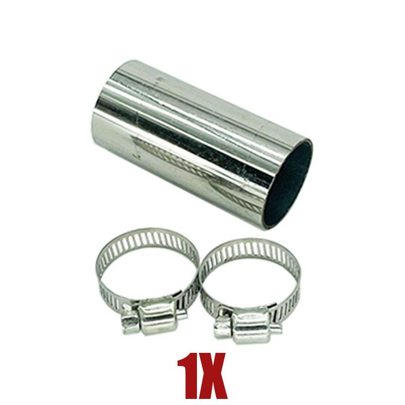 1/2/4/6X 24mm 50mm Length Air Diesel Parking Heater Exhaust Pipe Connector Adapter Vent Hose With Clamps For Webasto Eberspacher