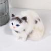 Simulation Furry Hanging Cat Realistic Cat Doll Animal Figurines Plush Hanging Kitten Toy Cute Kitten Model Gift Home TV Decor