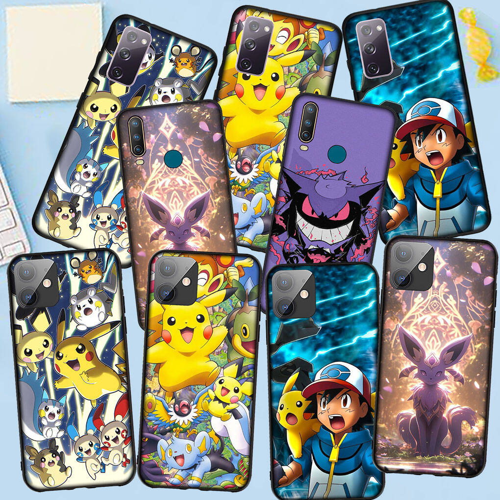 Phone Case for iPhone 17 16 15 Plus Xiaomi Poco F8 F7 X7 X6 M8 C85 C75 Redmi Note 14 12 11 13 Pro Max A4 14C 13C 15C Poster Pokemon GO Pikachu Cover