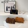 IELGY Fashionable Shoulder Hourglass Bag, Trendy Chain Underarm Bag, Retro Versatile Messenger Bag