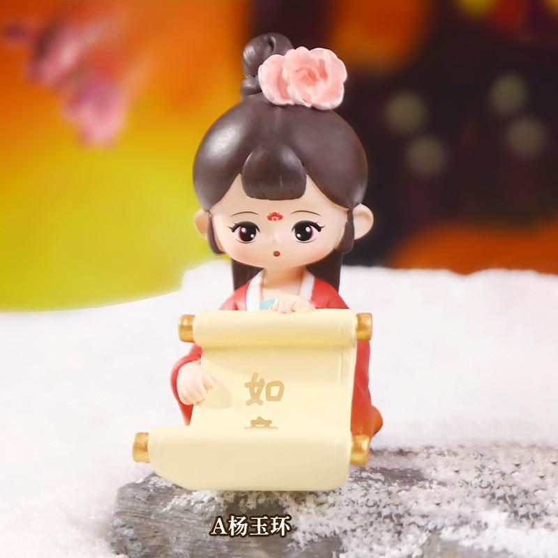 Guochao ancient style Tang Xiaohuan picturesque mobile phone holder lazy drama chasing artifact desktop small ornament holiday gift