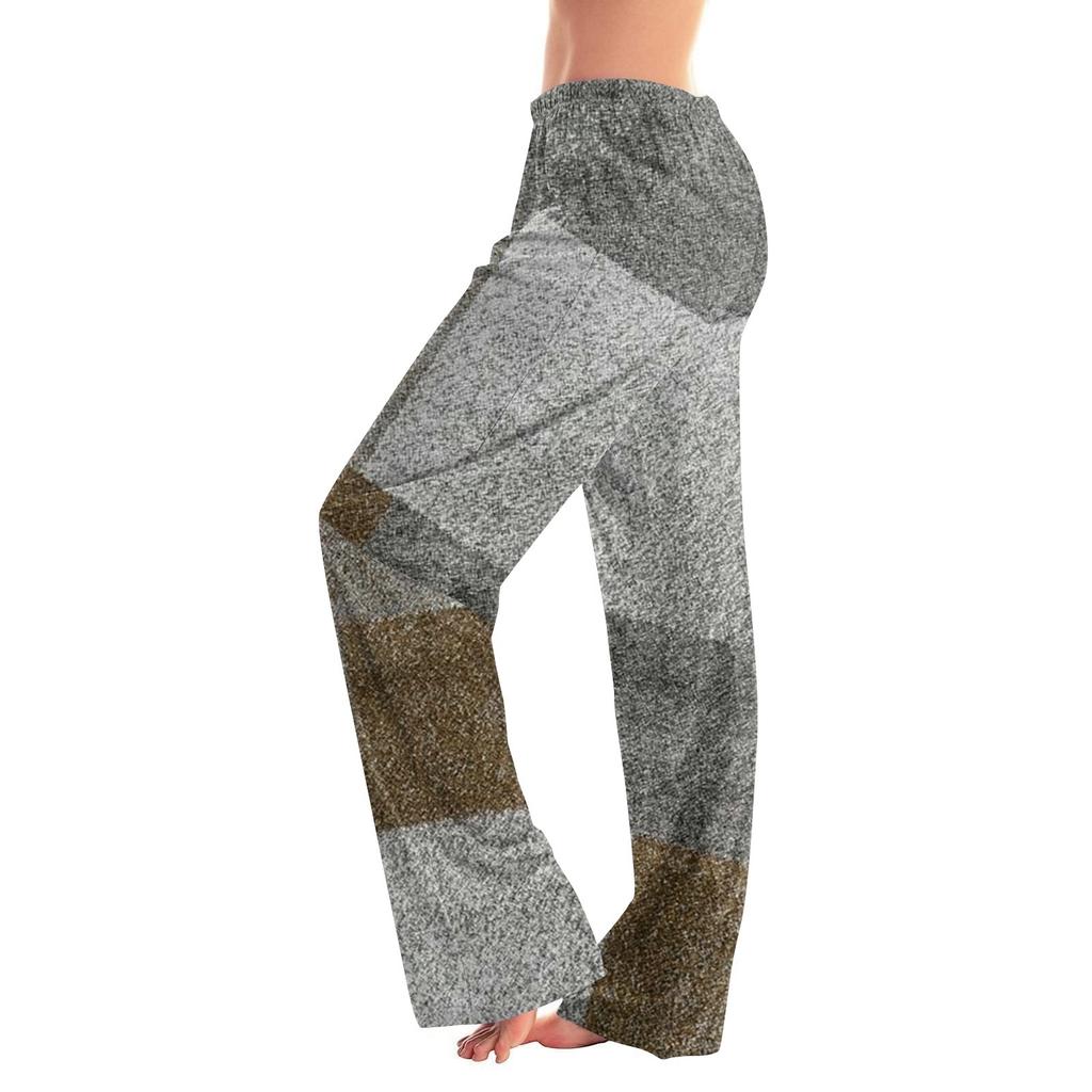 Women's Winter Soild Colored Pants, Full Length Pants, Sports Pants, Home Pants