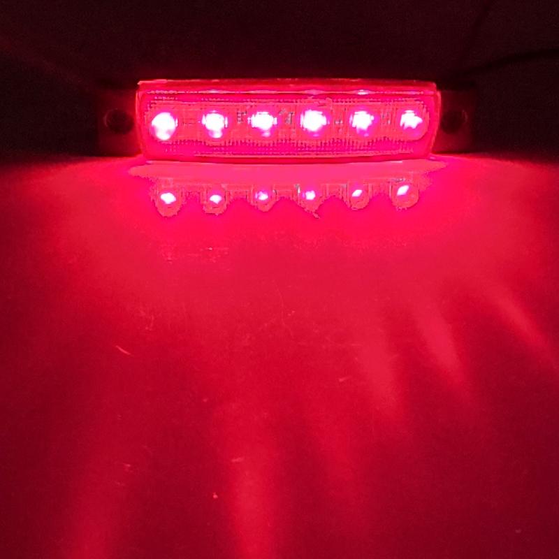 10pcs Marine Boat Waterproof 12V 24V 6 LED Lamp Cabin Deck Courtesy Light Stern Transom Lights Blue For Small Boat Sailboat
