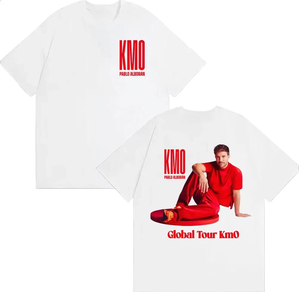 Pablo Alborán Global Tour Kmo 2026 Graphic T Shirt Unisexs Clothing Fashion Classic Oversized Tshirts Cotton Short Sleeve Tshirt