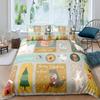 Детский мультяшный комплект постельного белья с изображением животных, зебры, жирафа, лисы, кенгуру, короля, королевы, мальчика, девочки, кролика, дикой природы, полиэстеровое одеяло