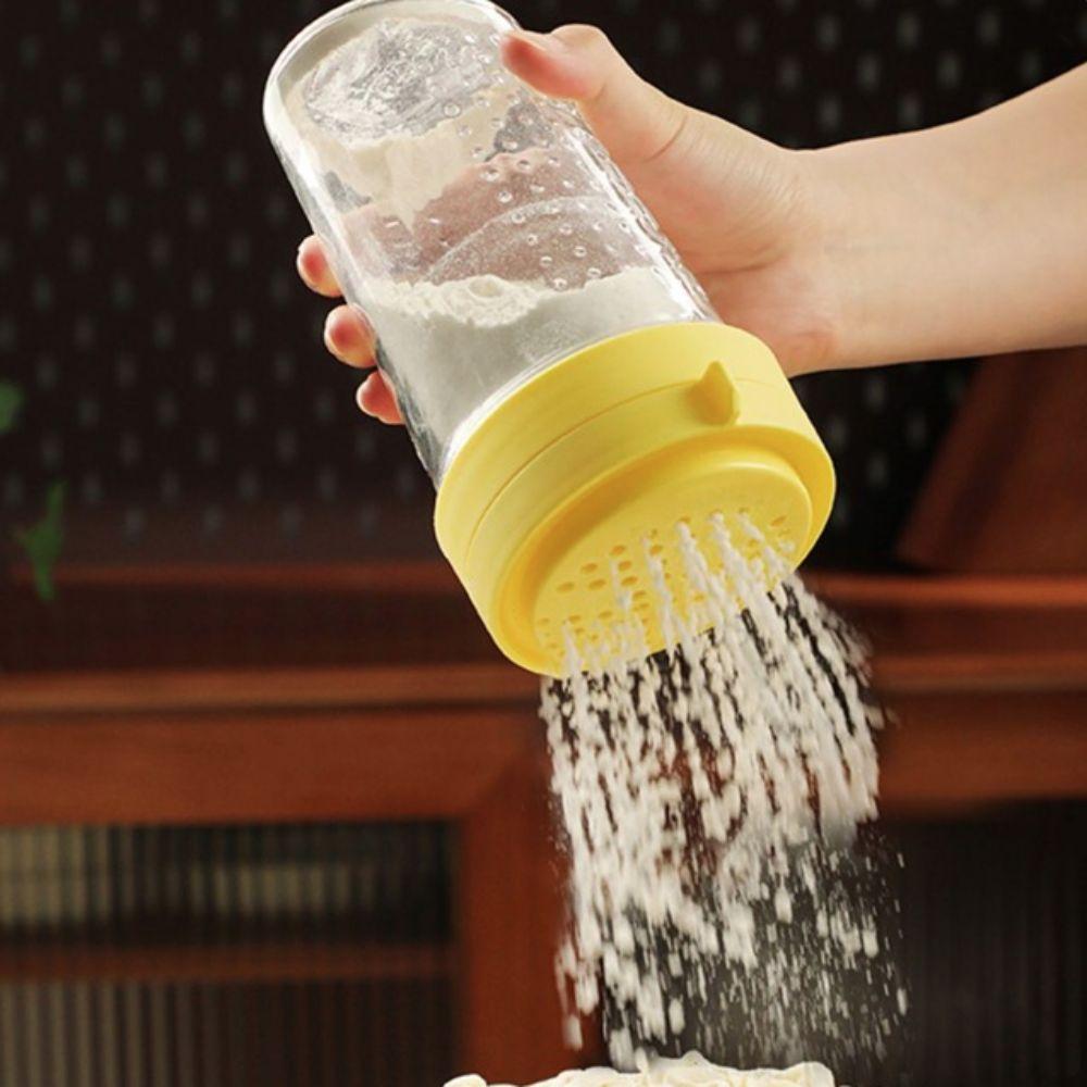 Rotatable Lid Grated Cheese Bottle Dustproof Barbecue Seasoning Jar Cheese Sprinkler Cumin Powder
