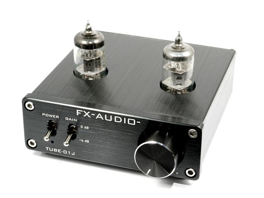 Ламповый предусилитель NFJ оригинальная модель FX-AUDIO-TUBE-01J (линейный усилитель) (черный)