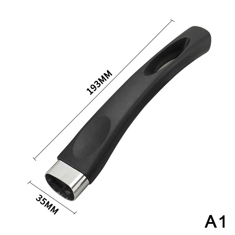 Universal Replacement Pot Handle - Heat-Resistant Wokpan Handle (Woodenblack Styles) Kitchen Cookware Accessory