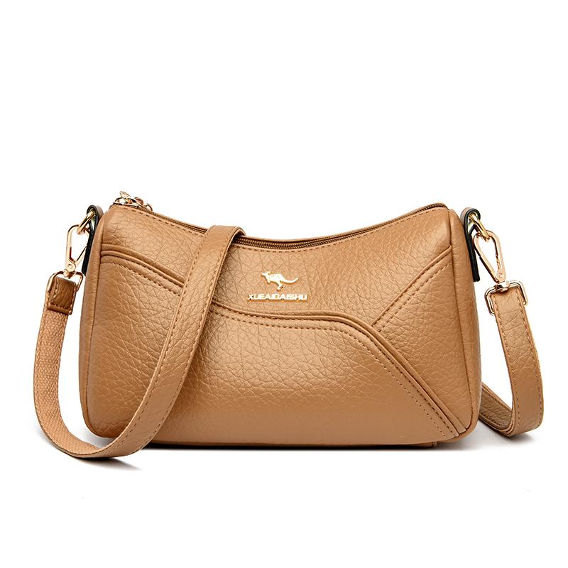 Модная роскошная дизайнерская кожаная сумка через плечо для женщин, однотонная маленькая сумочка-клатч, кошелек для женщин, сумка подмышкой для отдыха и путешествий