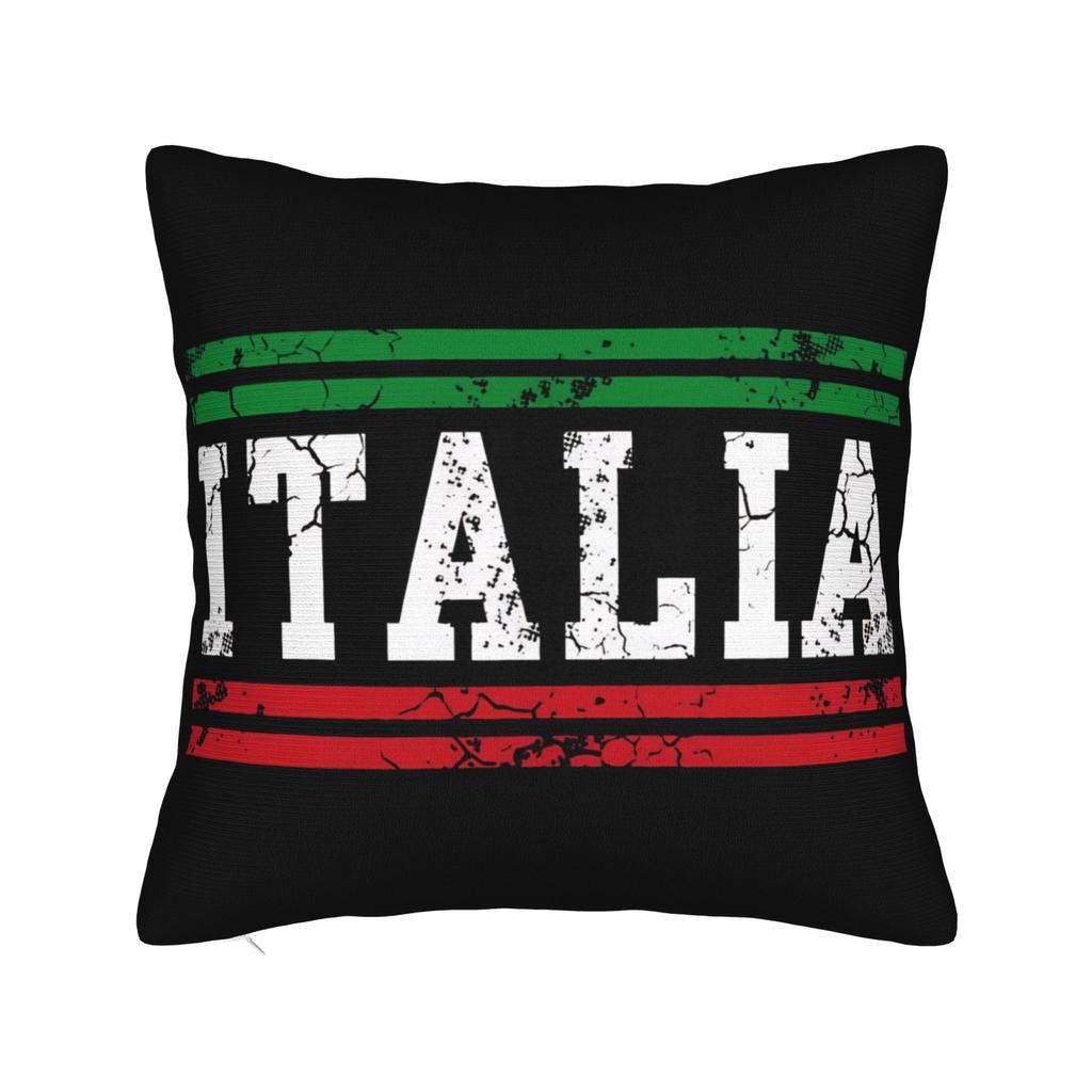 Italia Flag Italian Italy Pillowcases Vintage Pillow Case For Sofa Bedroom Home Decor Square Pillow Cover