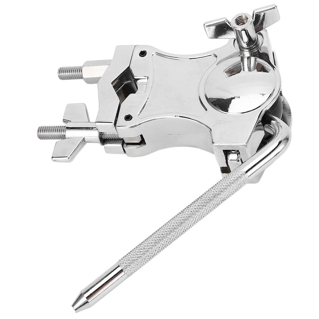 L Rod Cowbells Clamp Adjustable Stainless Steel Drum Clamp Cowling Mounting Bracket for Drum Accessories