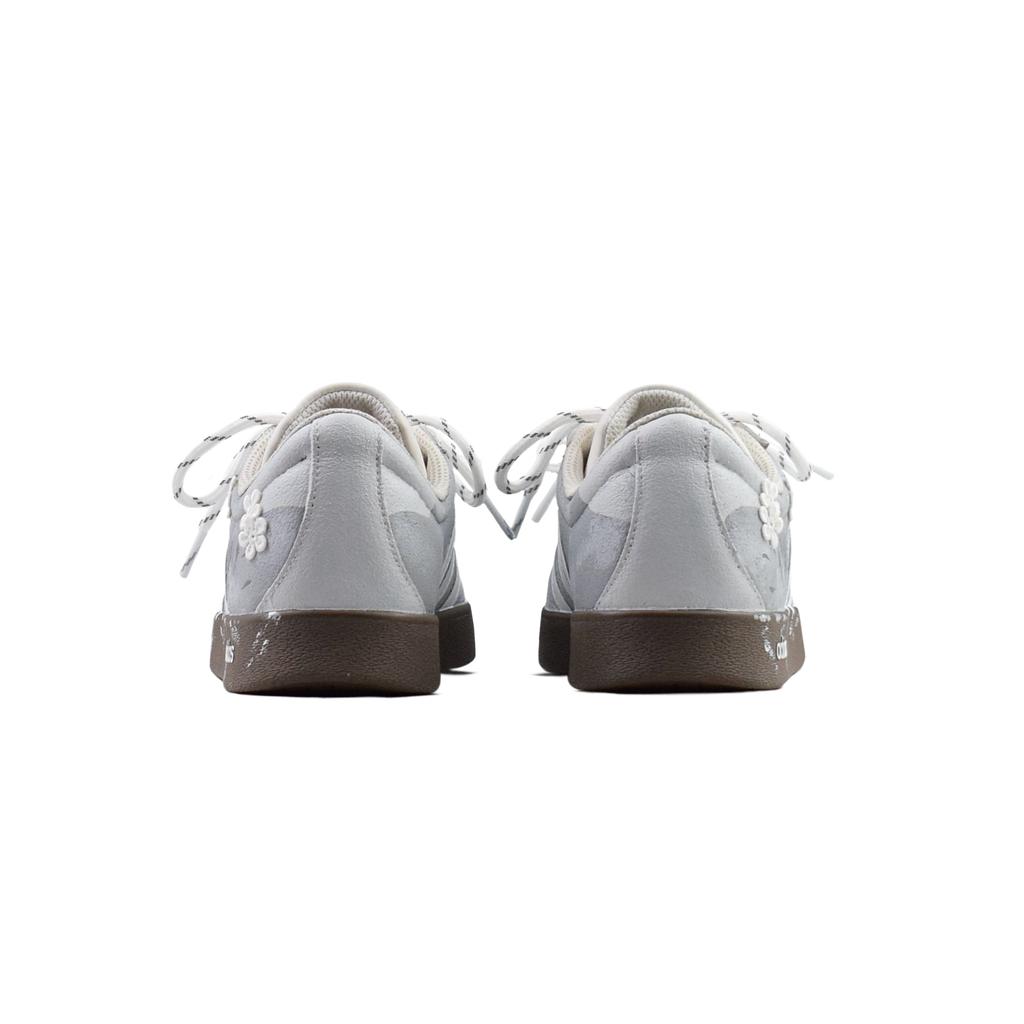 Adidas VL COURT 2.0 Cushioning, Wear Resistant Low top Skateboard Shoes Unisex Gray White HQ1802(Team462-)