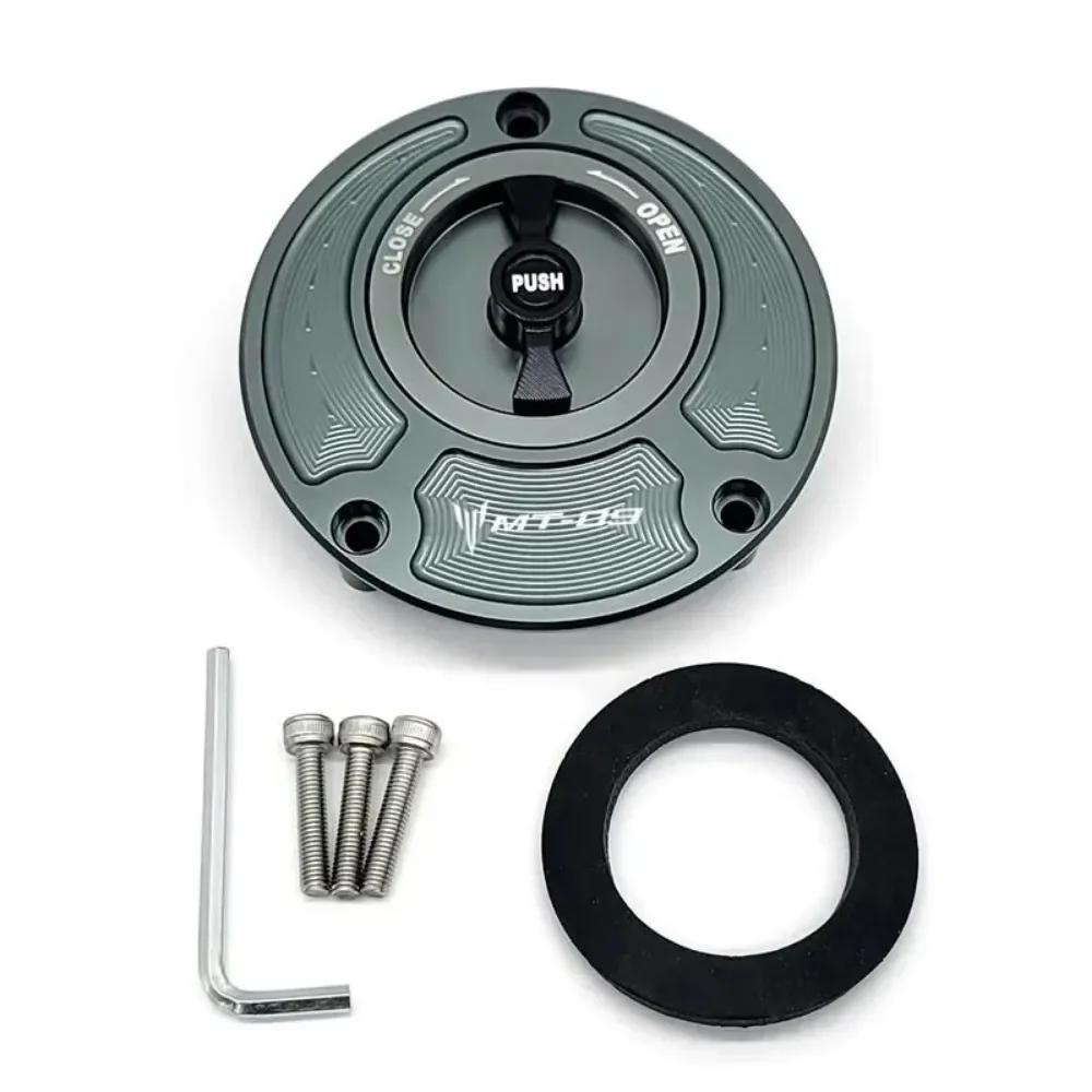 For Yamaha MT09 FZ09 MT-09 FZ-09 2014 2015 2016 2017 2018 2019 Motorcycle Accessories CNC Aluminum Gas Fuel Tank Cap Cover