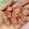 Handmade Materials  Fashion 20Pcs Necklace Pendant Bracelet DIY Beads DIY 17.6mm Acrylic Flower Beads  Jewelry Accessory