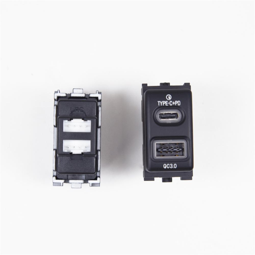 Автомобильное зарядное устройство 18 Вт Type-C+Qc3.0 Быстрая зарядка для Nissan Patrol Y61 Y62