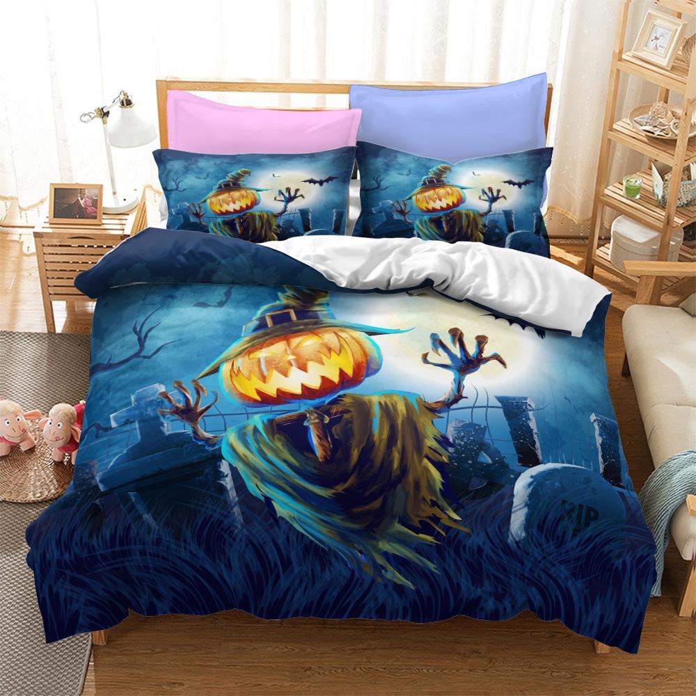 Halloween Series Bedding Three-Piece Home Textile Kit