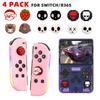 Christmas Gift 4PCS Silicone Game Controller Thumbstick Caps for Nintendo Switch/R36S Key Button Gamepad Thumb Nub Covers