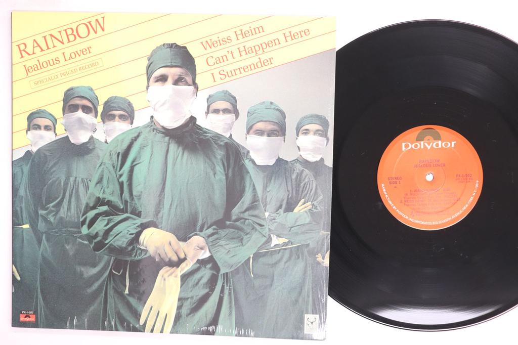 12-дюймовая пластинка RAINBOW Jealous Lover PX1502 Polydor 1981 США Рок Б/у