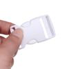 White Hardware Dual Backpack Belt Parts Curved Buckle Paracord Bracelet Lock Side Release Buckles