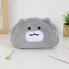 Zipper Plush Pencil Case Desk Organizer Cat Makeup Bag Smile Cat Pencil Bag  School Supplies