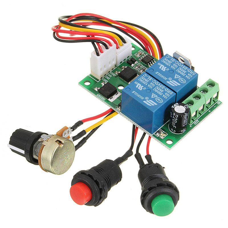 Регулятор двигателя постоянного тока PWM 6V12V24V с прямым и обратным переключением, контроллер двигателя