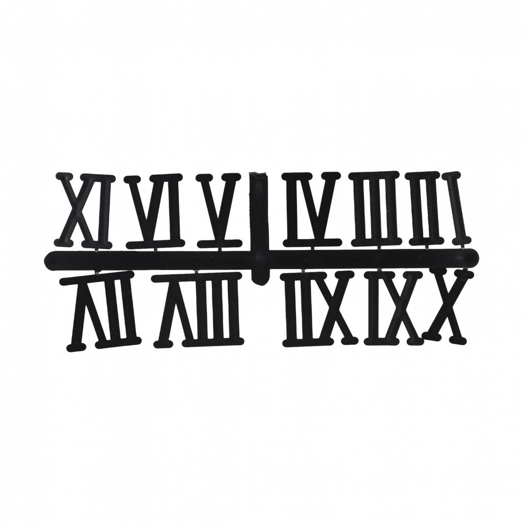 DIY Clock Numerals Parts Gold Plastic Roman Numerals