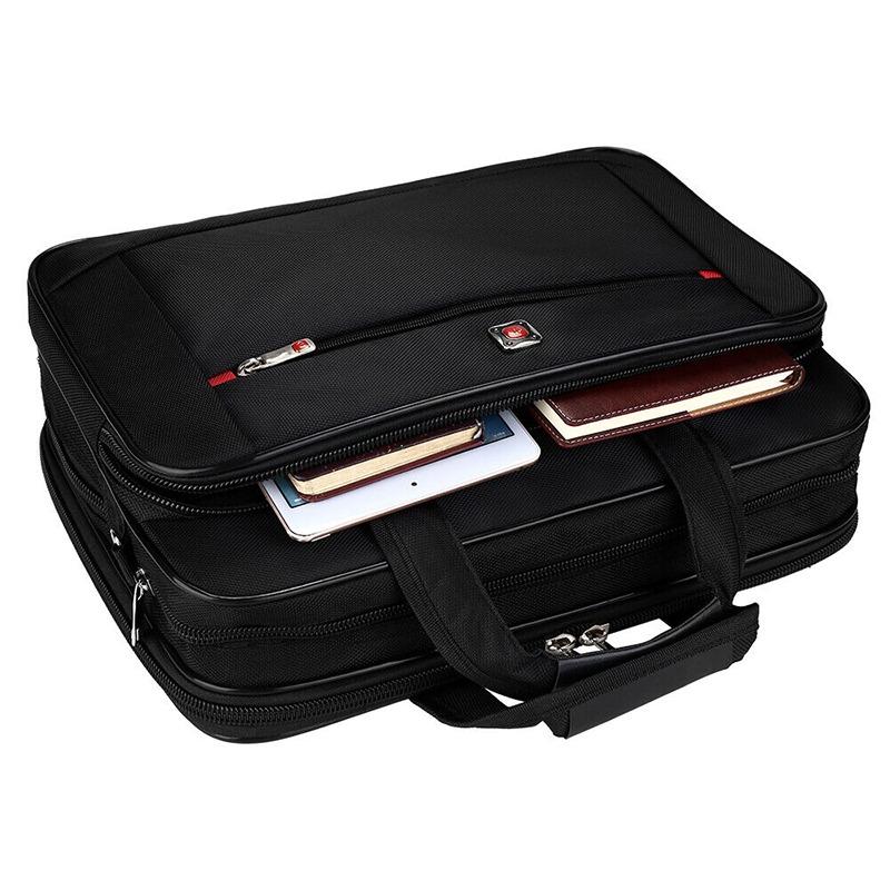 Мужской портфель, рабочая сумка, сумка через плечо, деловая сумка для ноутбука 15,6 дюйма