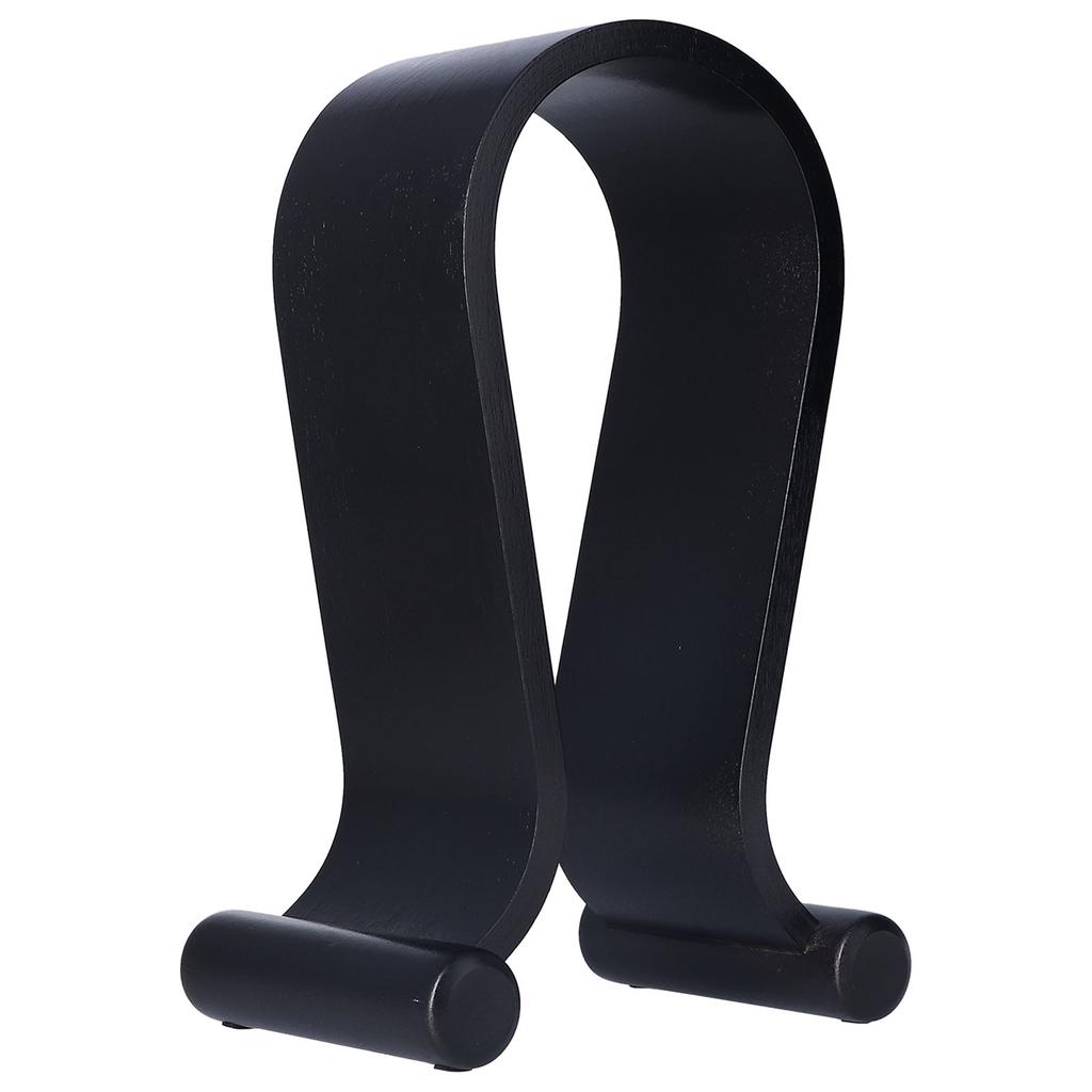 Подставка для наушников U-образная черная простая деревянная арочная подставка для наушников с резиновыми ножками для офиса и студии