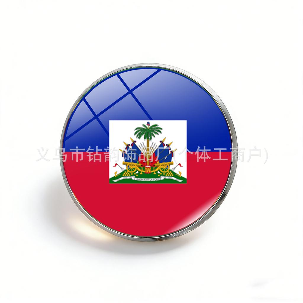 American Countries Flags Brooch Set, USA Canada Butterfly Clasp Travel Collectible Pins