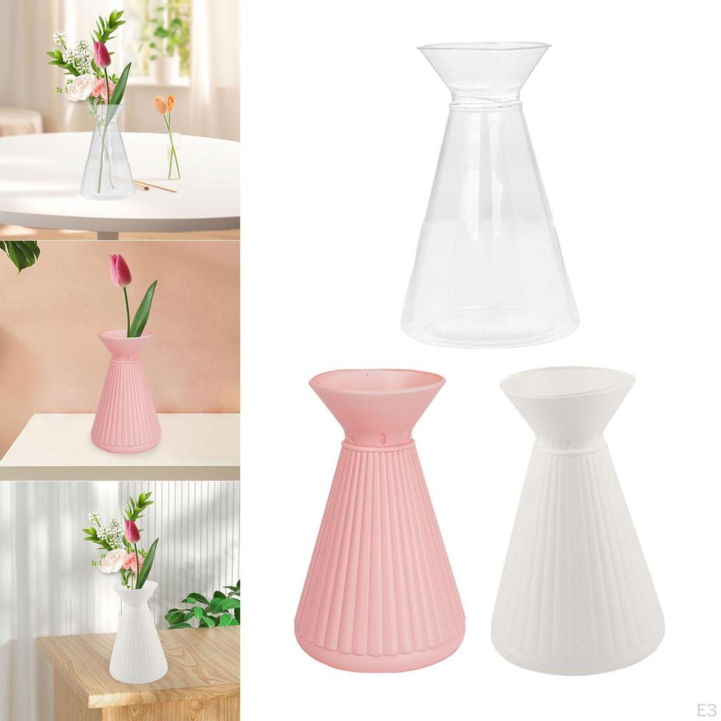 Декоративная стеклянная ваза, подставка для сухих цветов, горшок для растений для гостиной, магазина, офиса, вечеринки