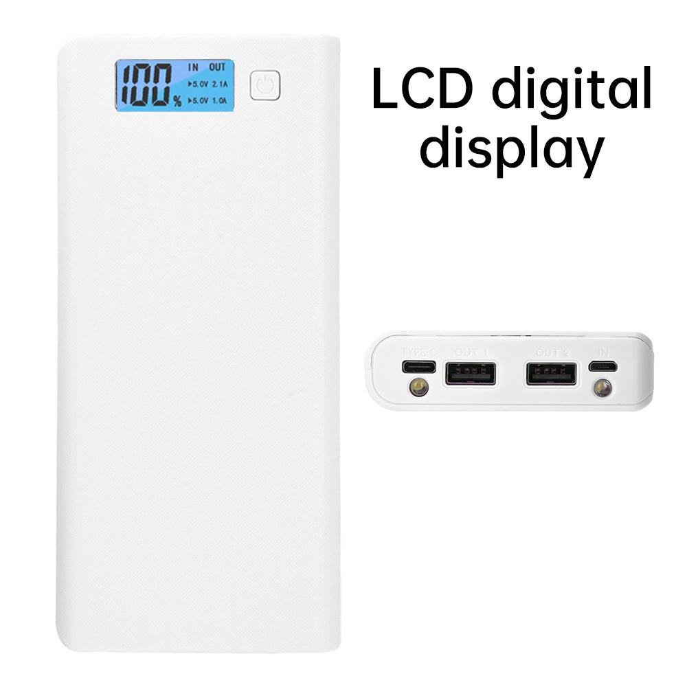 Держатель для 8 аккумуляторов 18650 LCD Экран USB Power Bank Аккумуляторный бокс Зарядное устройство для мобильного телефона DIY Корпус Чехол Зарядный накопительный кейс