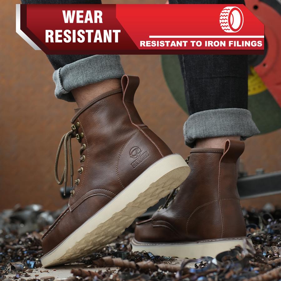 Высокие мужские защитные туфли, рабочие кроссовки с защитой от проколов, водонепроницаемые туфли со стальным носком, защитные ботинки, неразрушаемая нескользящая обувь