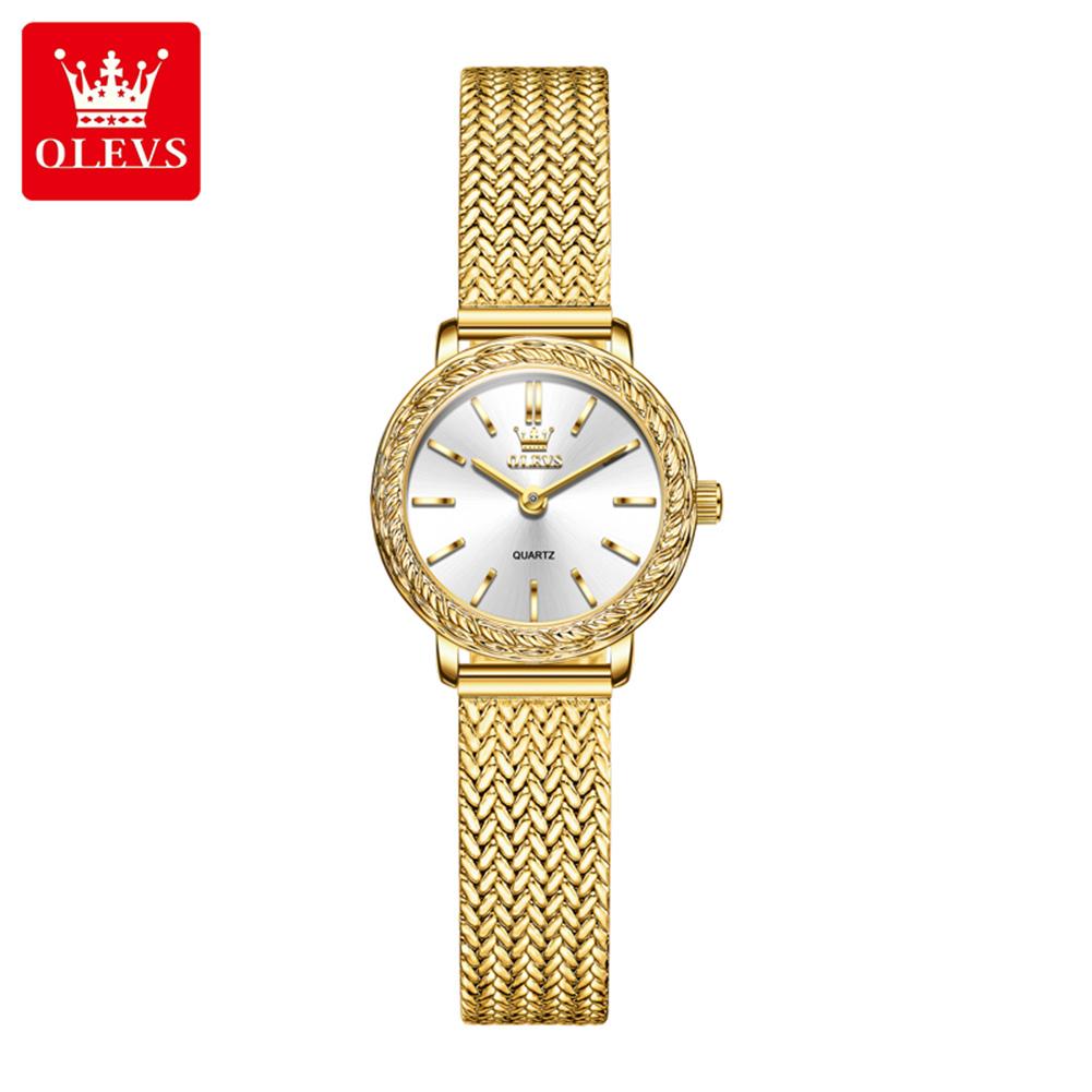 OLEVS brand watch small gold watch waterproof quartz watch women's watch 5643