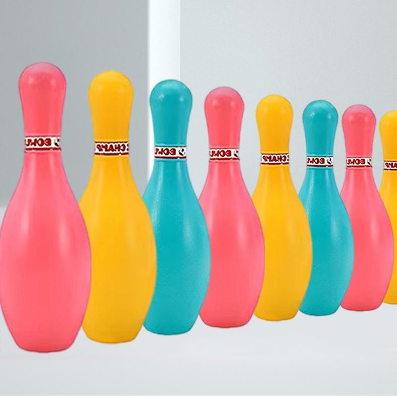 Mini Bowling Set Color/white Bowling Games Party Favors Gifts Summer Outdoor Sports Indoor Exercise Ball Gutterball Funny TMZ