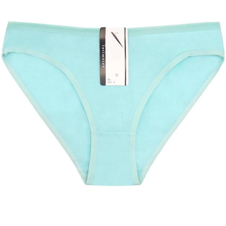 Soft Cotton Panties for Women Sexy Low Waist Briefs Solid Color Underwear Ladies Lingerie 1 Piece