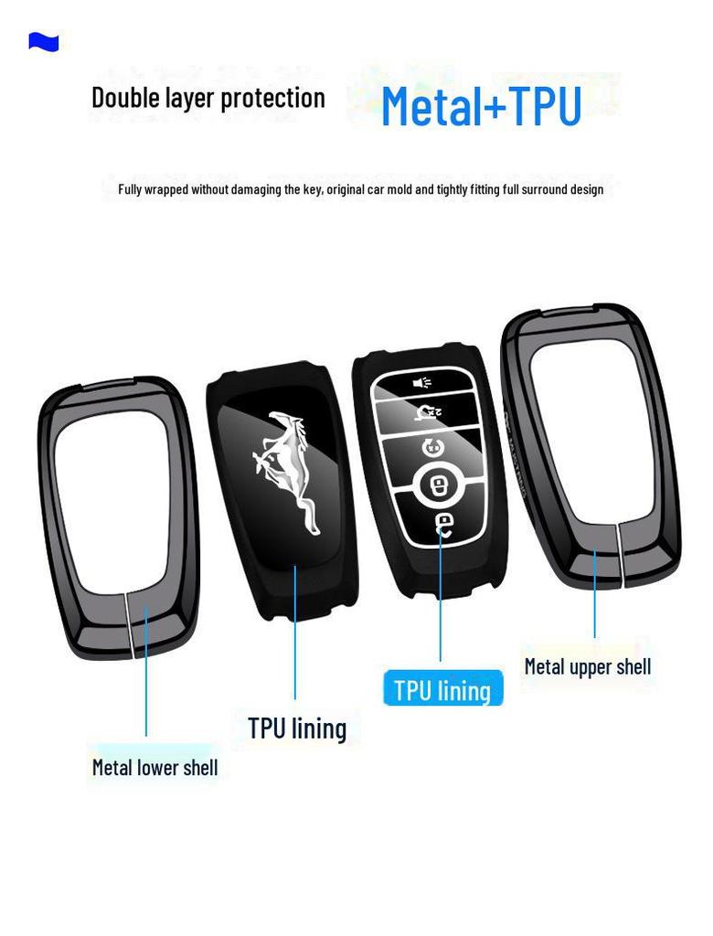 Чехол для ключа Ford Mustang Electric GT - SHELBY Сумка для машины Пряжка Ракушка