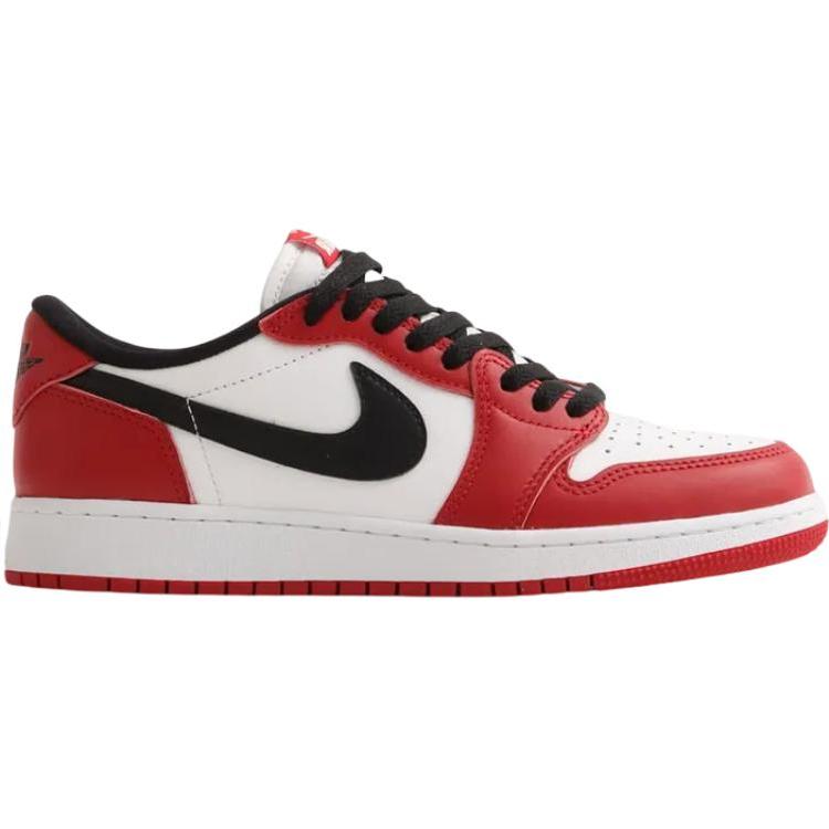 Air Jordan 1 Retro Low OG GS Chicago 2025 Детские кроссовки Красный Varsity-Red Черный HQ6999-600