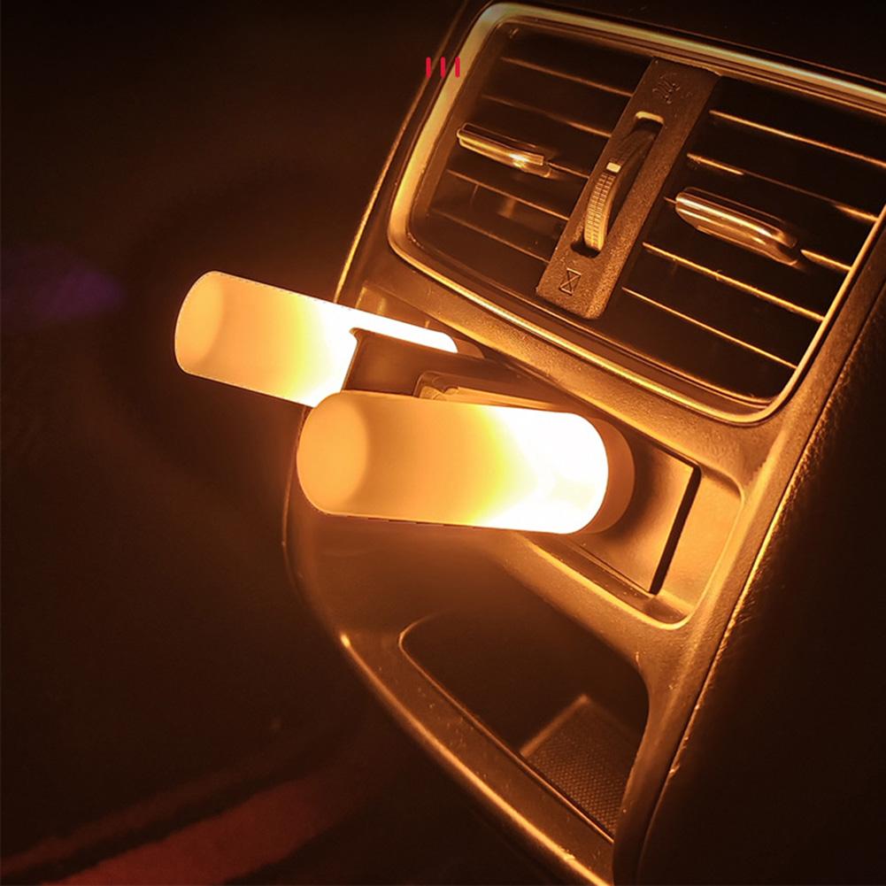 Car LED Night Lights Car Interior Ambient Mini Light Emergency Lighting Home Decorative Light Atmosphere USB Lamp Accessories