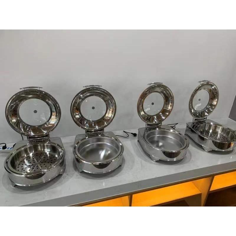 Пищевая мармитница для фуршетов, ресторанная, с регулируемой температурой, большой емкости, электрическая мармитница, набор для фуршета