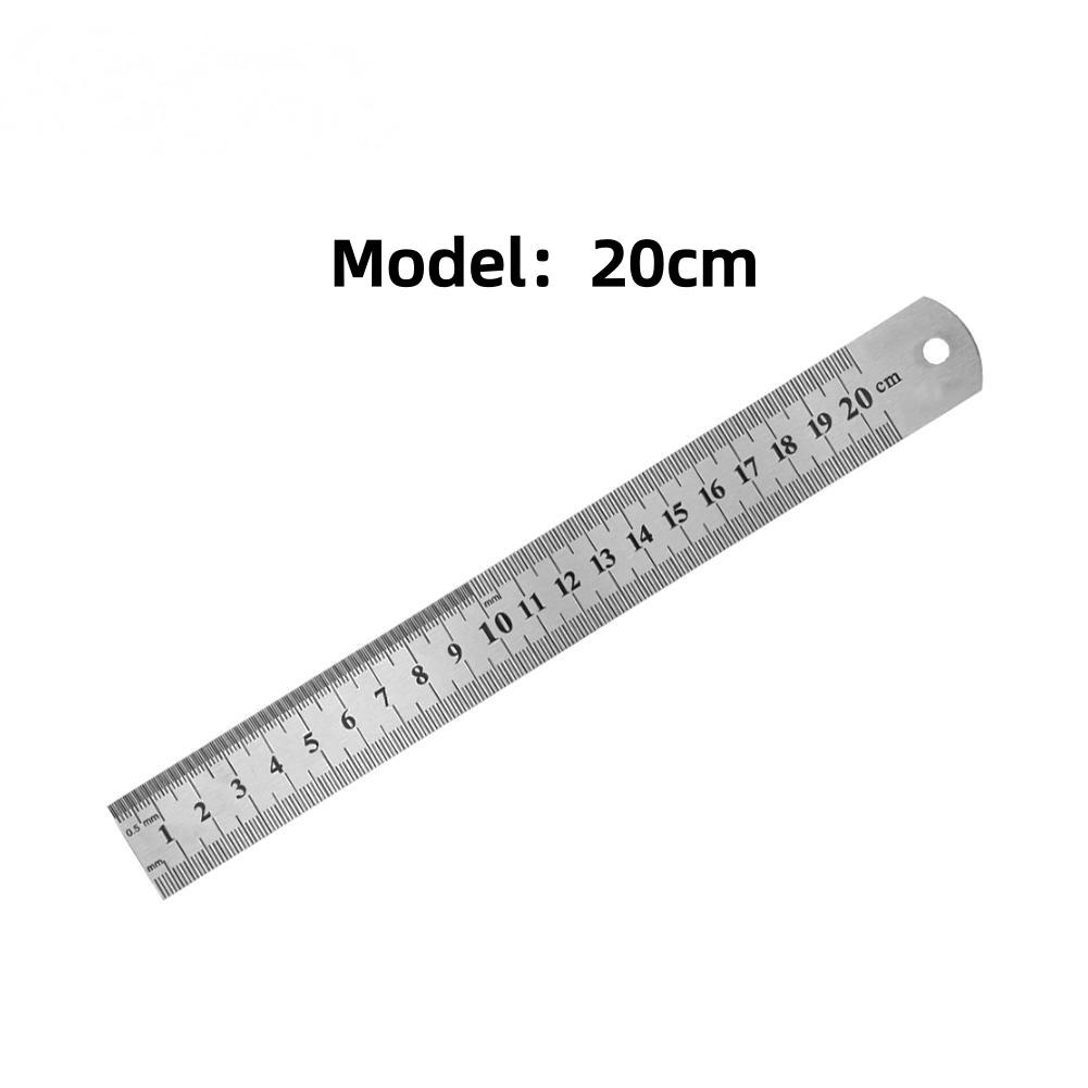 Двусторонняя утолщенная линейка из нержавеющей стали (15-50 см / 6-20 дюймов) для рукоделия и черчения
