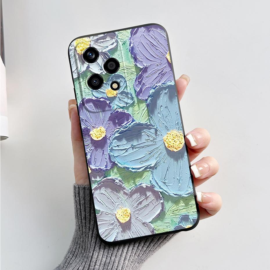 Чехол для Honor 200 Lite Стильный окрашенный силиконовый ТПУ задняя крышка телефона для Honor 200 Lite 5G Мягкий чехол Honor200Lite 200Lite Funda