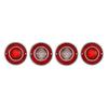 AABHN1 4pcs/set Car Tail Lights & Backup Lights for Chevrolet Corvette C3 1975-1979 (without Bulbs)