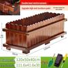 Outdoor Rectangular Wooden Flower Box and Vegetable Planter