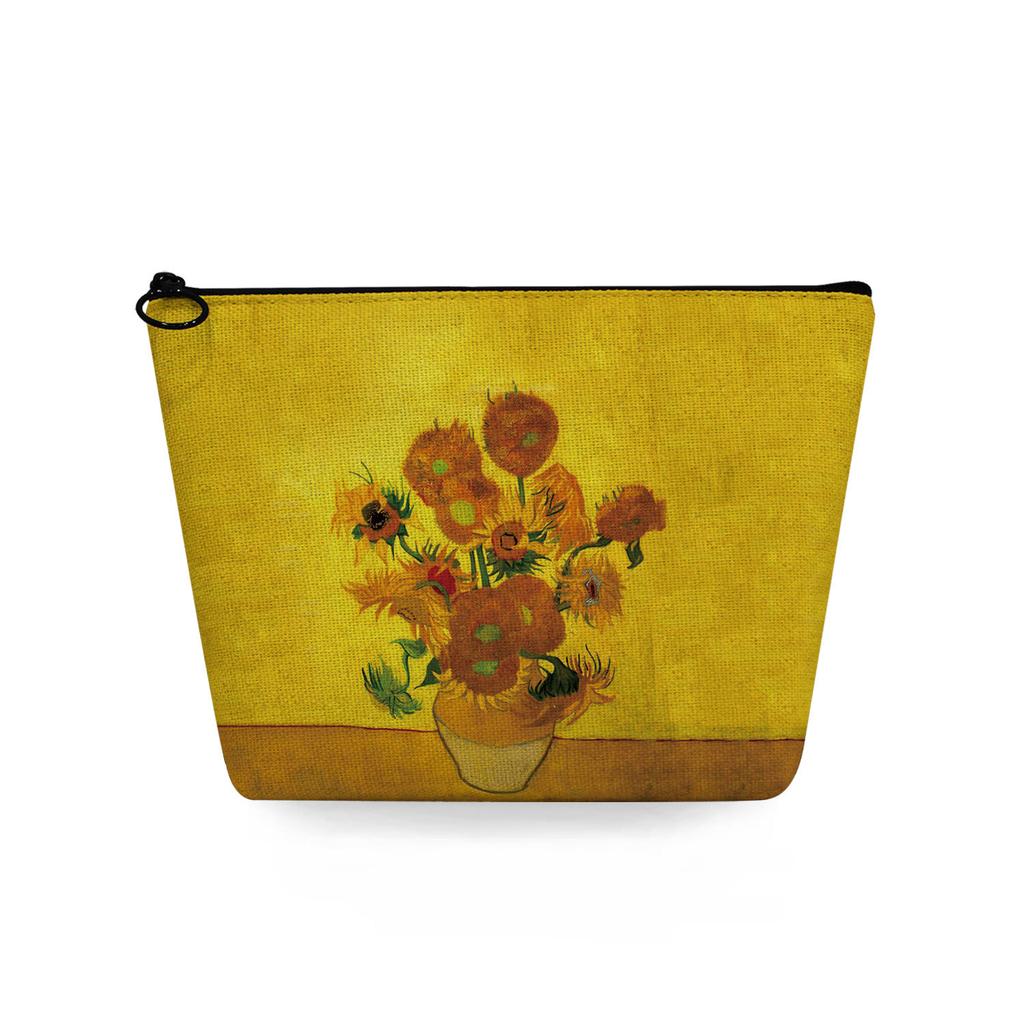 Женская косметичка с принтом масляной живописи для организации туалетных принадлежностей, дорожный органайзер для хранения, 6861