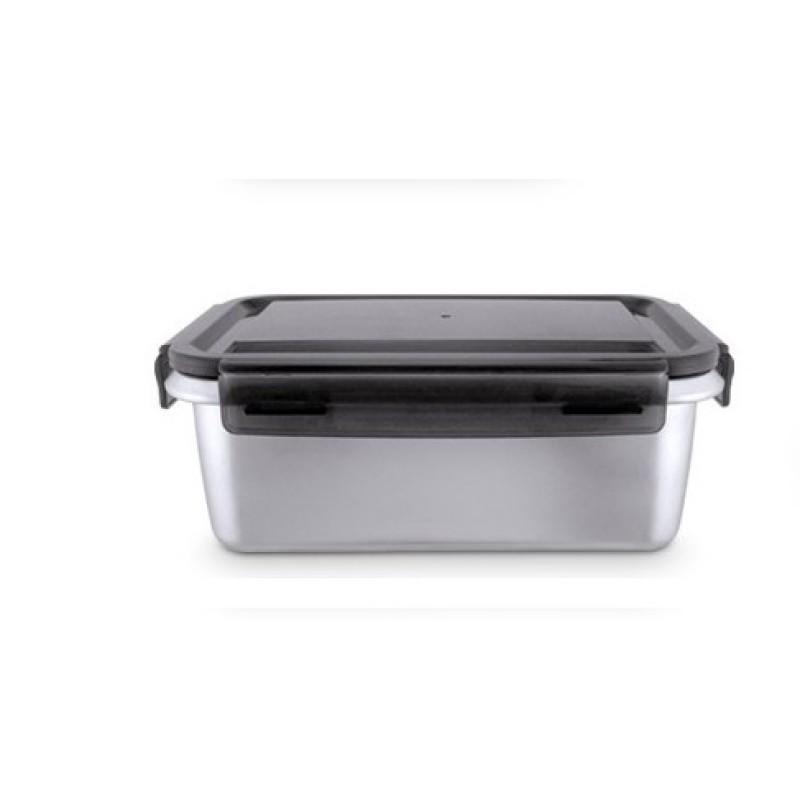 Ланч-бокс из нержавеющей стали Контейнер для хранения продуктов питания Bento Crisper с крышкой