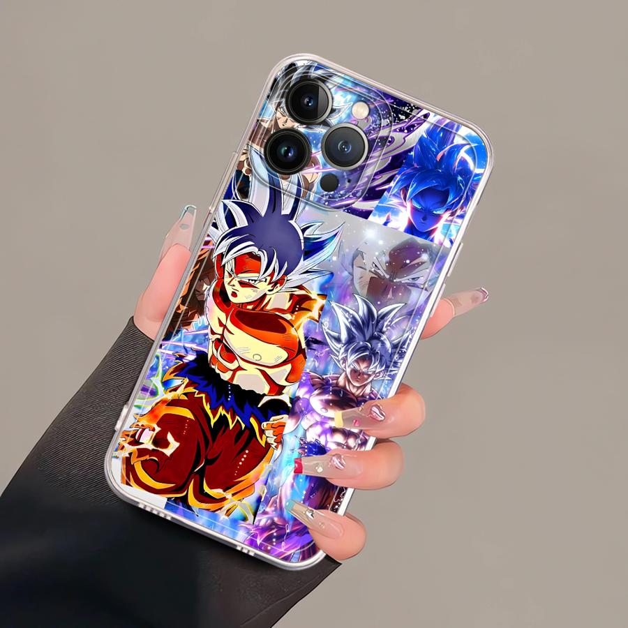 Чехол-бампер Dragon Ball Goku для iPhone 17 Pro Max 16 12 Mini 15 XR 11 7 8 Air 14 Plus XS Max 13 Pro