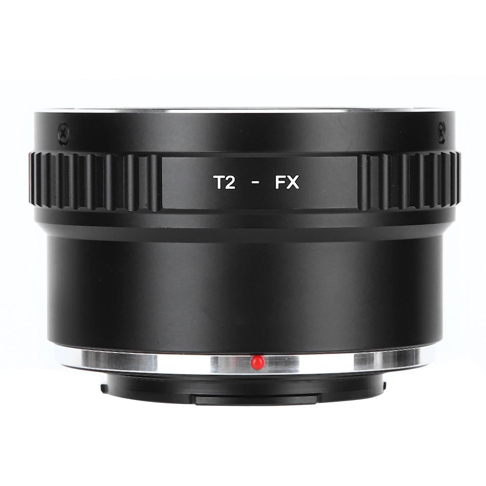 Fikaz T2‑FX Aluminium Alloy Lens Adapter Ring for T2 Mount Lenses To for Fuji FX Mount Camera