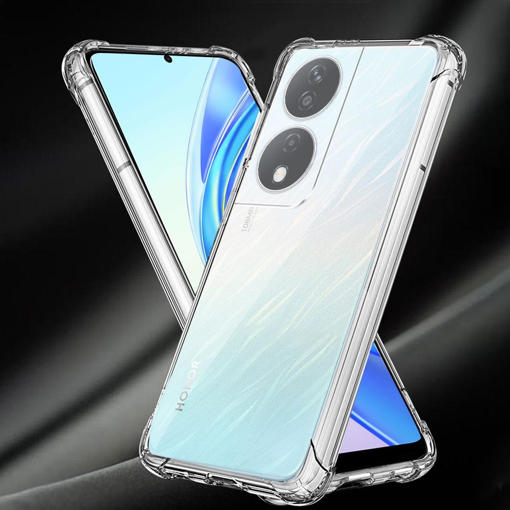 Противоударный прозрачный чехол Airbag для Honor X7b 4G 5G Мягкий прозрачный силиконовый чехол для телефона Honor X7A Защитный чехол для Honor X7b Funda