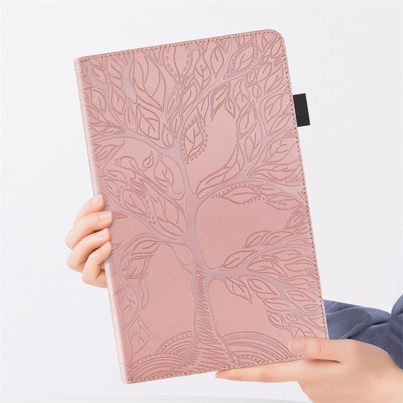 Tablet Funda For Lenovo Idea Tab Plus 12.1 2025 Case Tb361fu Emboss Tree Flip Wallet Stand Cover For Xiaoxin Pad 12.1 Tb365fc Case